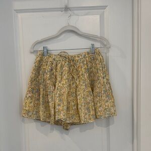 AE Floral Yellow and Blue shorts small